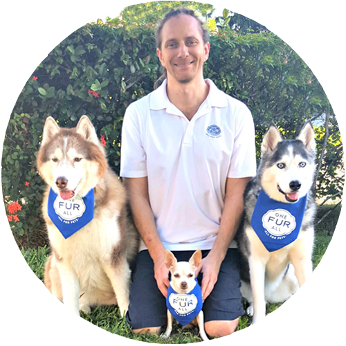 Pet House Co-Founder David Neuwirth with his dogs