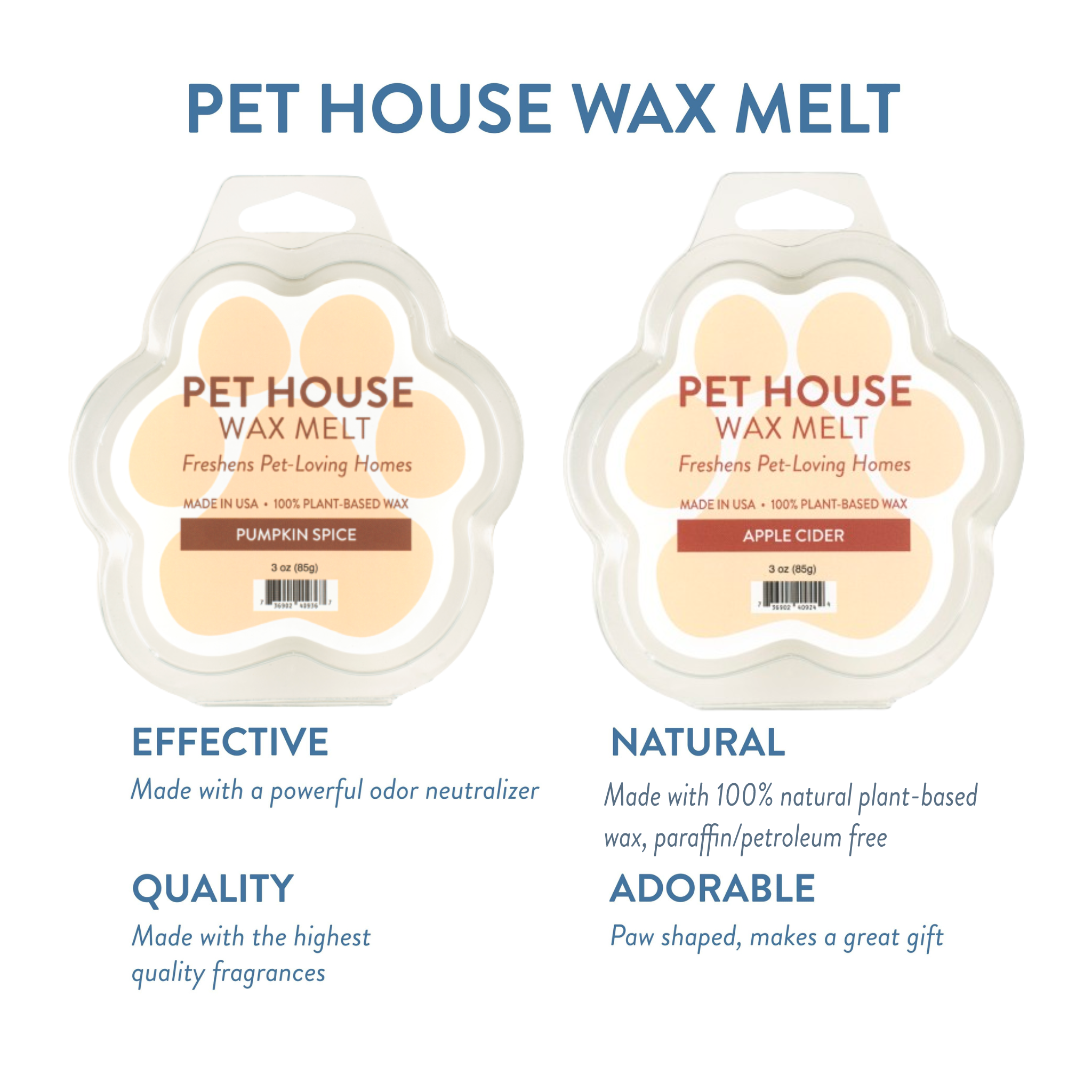 Pumpkin Spice and Apple Cider - Pack of 2 Wax Melts infographics