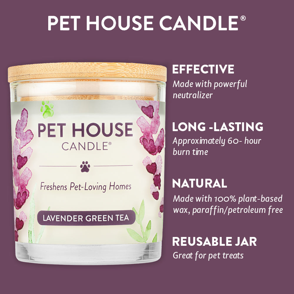 Lavender Green Tea Candle infographics