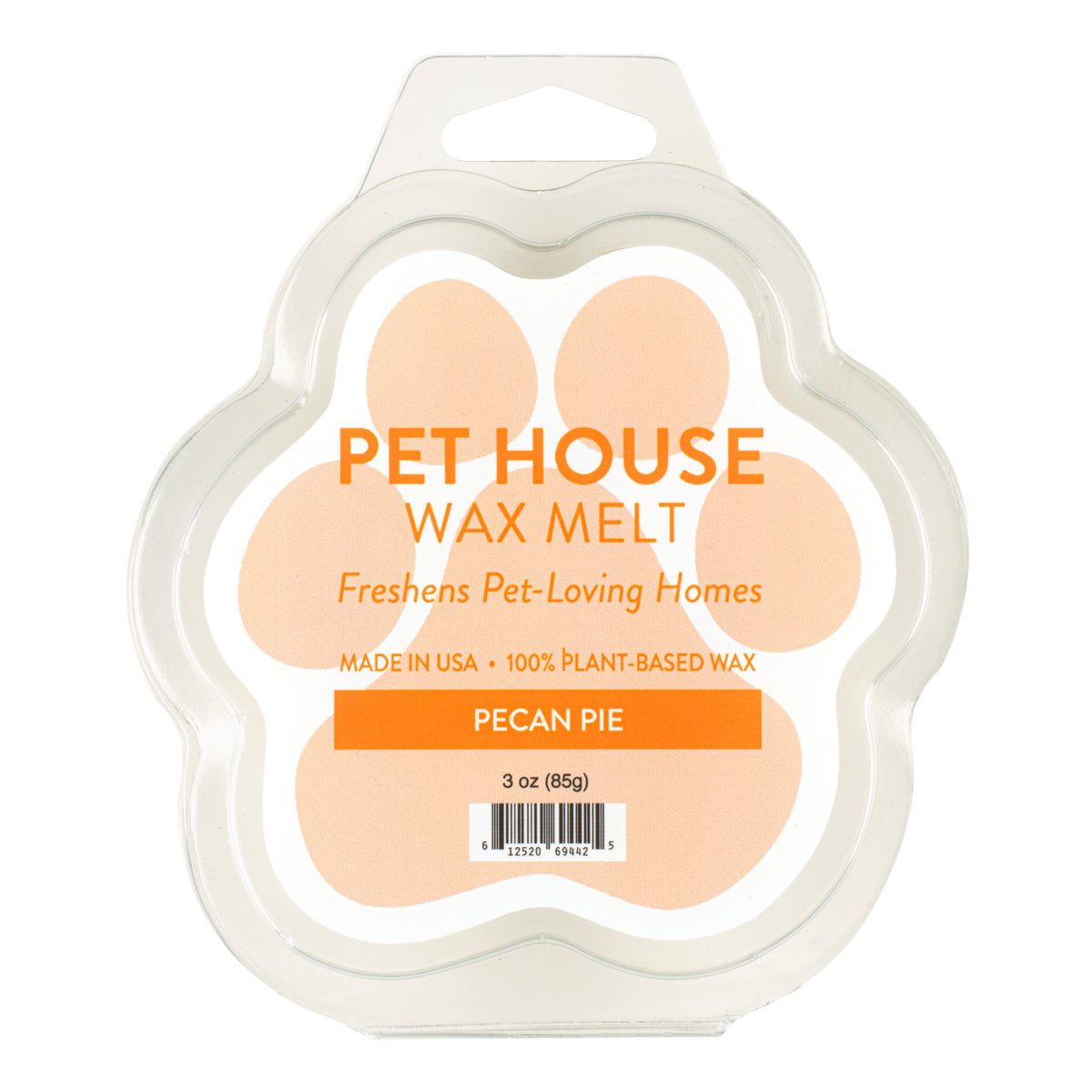 Pecan Pie Pet House Wax Melt 100 Plantbased Wax. Cute Paw Shape