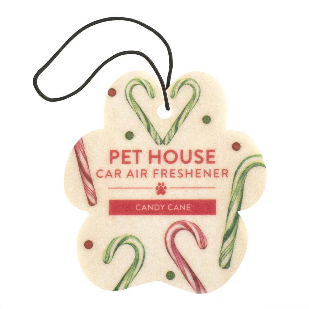 Candy Cane Pet House Car Air Freshener Pet Odor Eliminating One Fur All