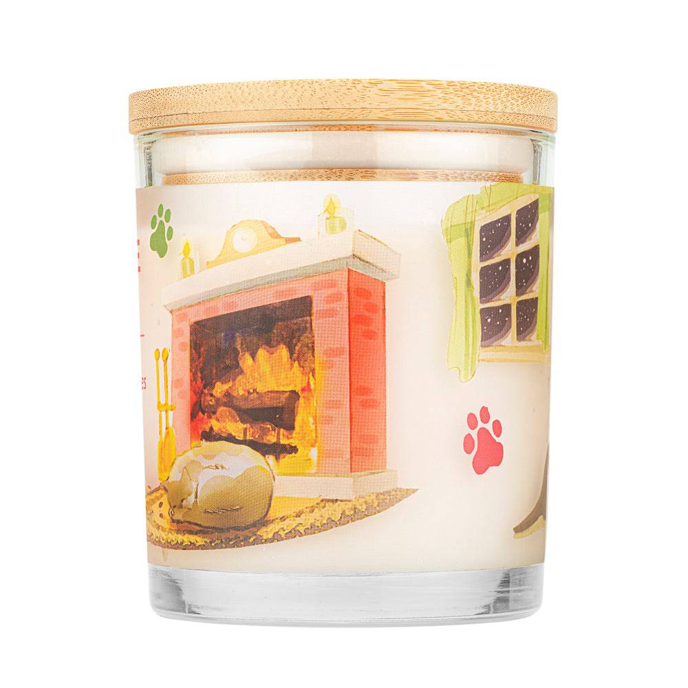Holidays Fur All Candle back