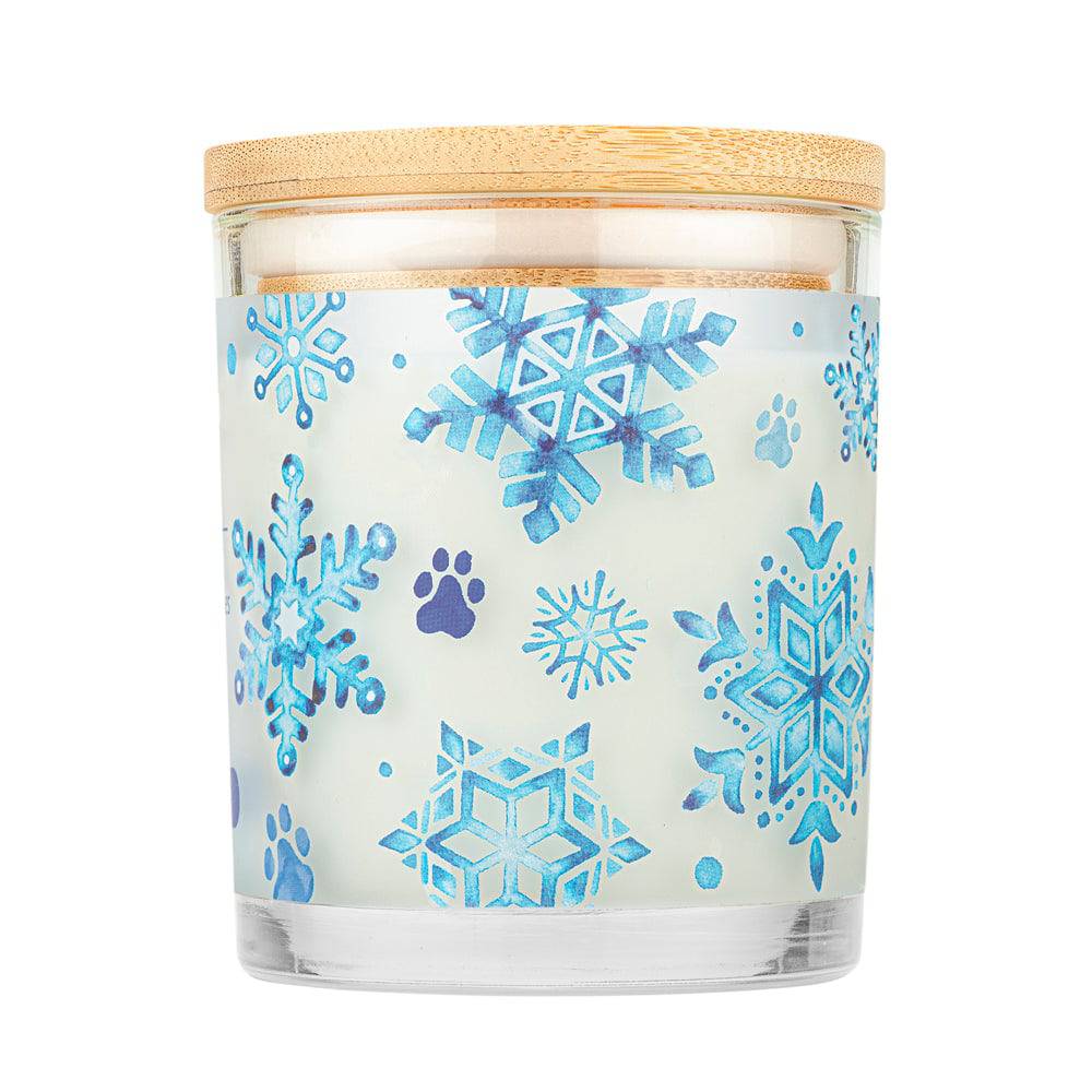 Snowfall Candle Back