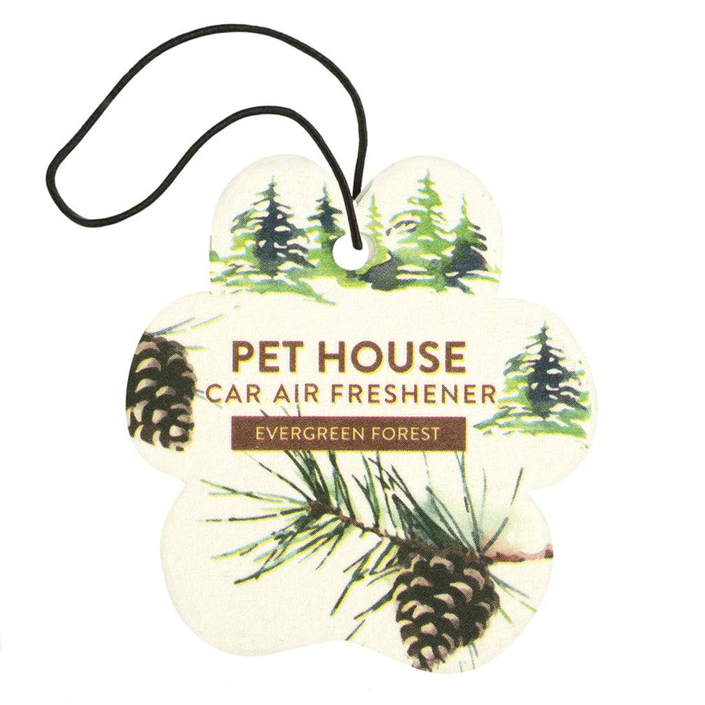 Evergreen Forest Winter Car Air Freshener Pack Back