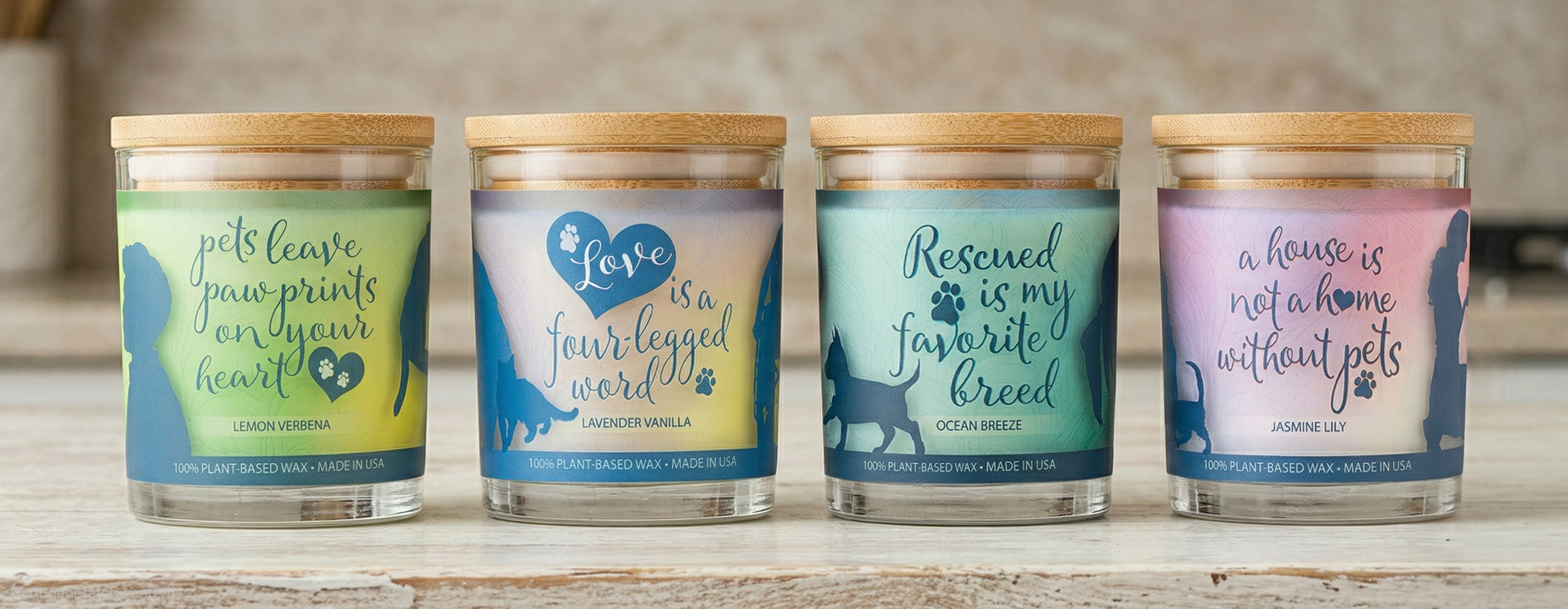 Sentiments Pet House Candles