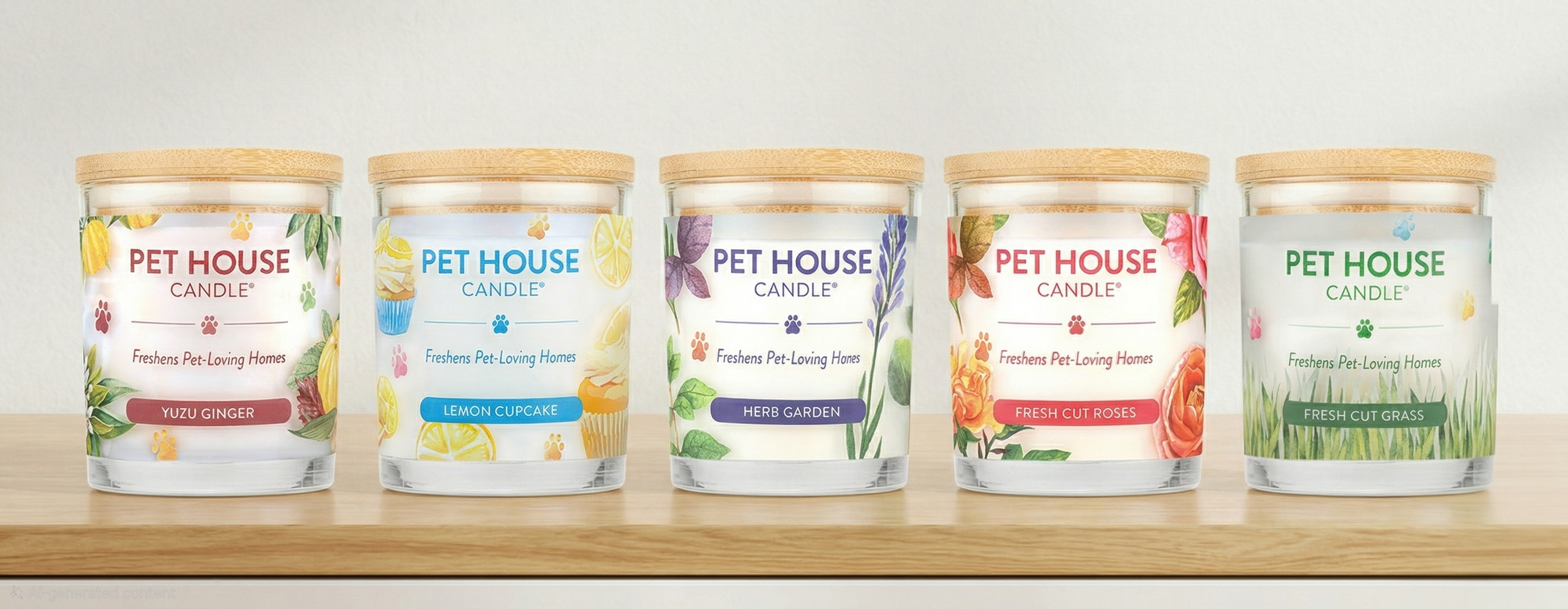 Spring fragrance Pet House Candles
