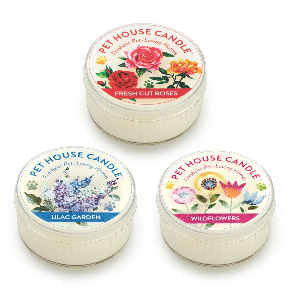 Floral Pet House Mini Candles