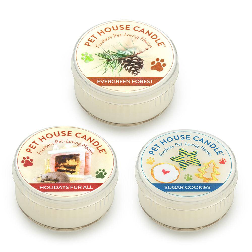Winter Pet House Mini Candles