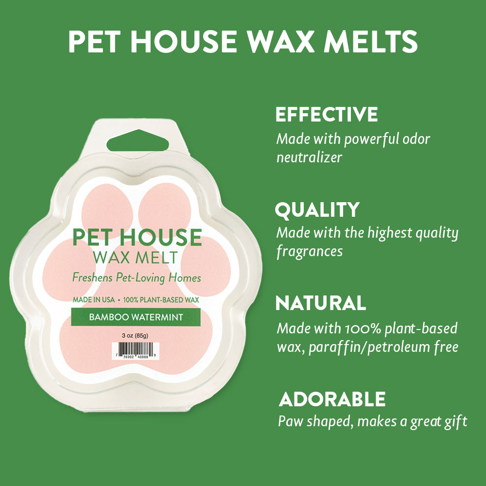 Bamboo Watermint Wax Melt infographics