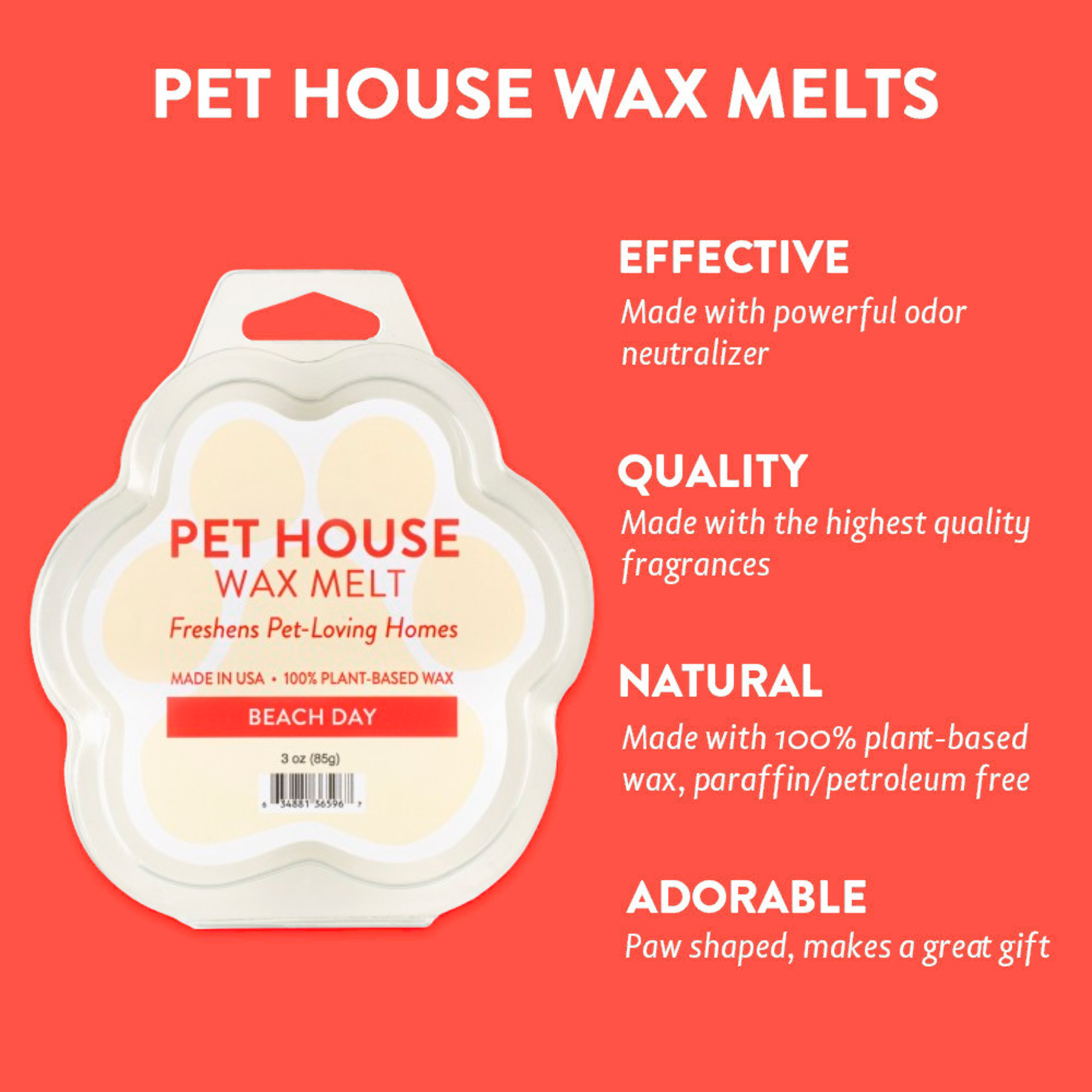 Beach Day Wax Melt Infographics