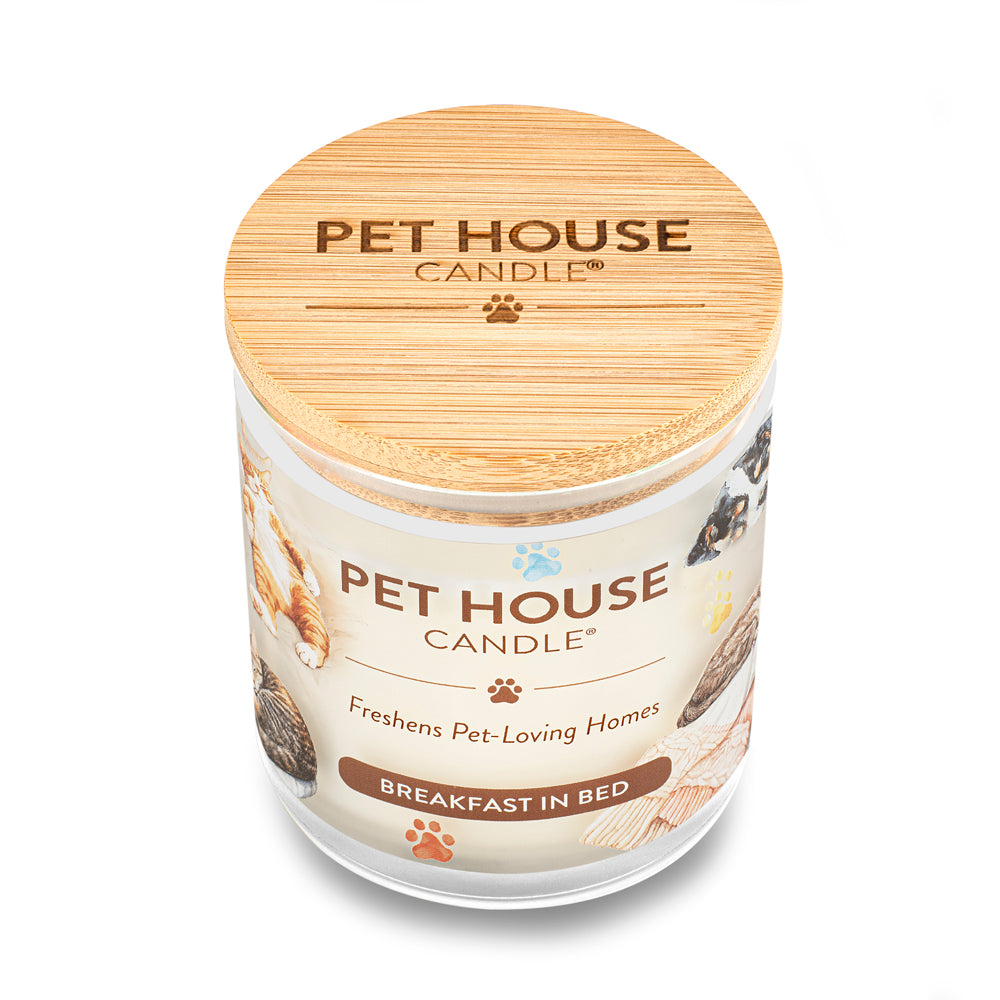 Breakfast in Bed 9oz candle high angle