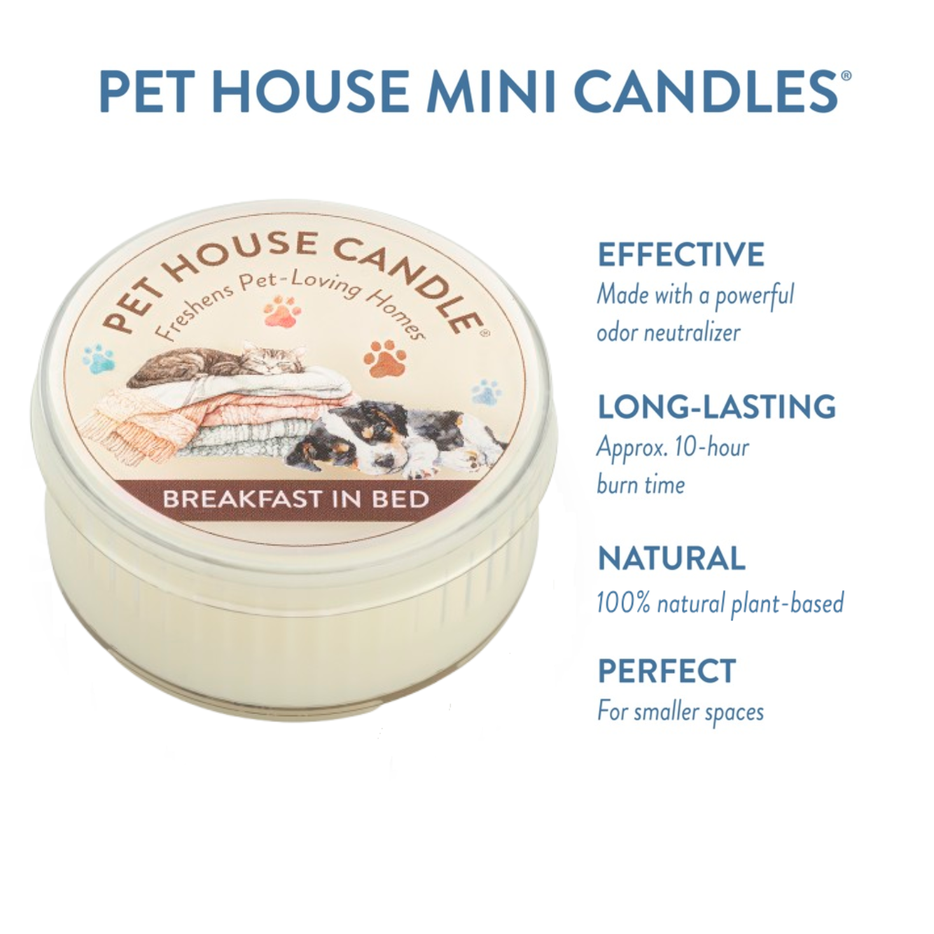 Breakfast in Bed Mini Candle infographics