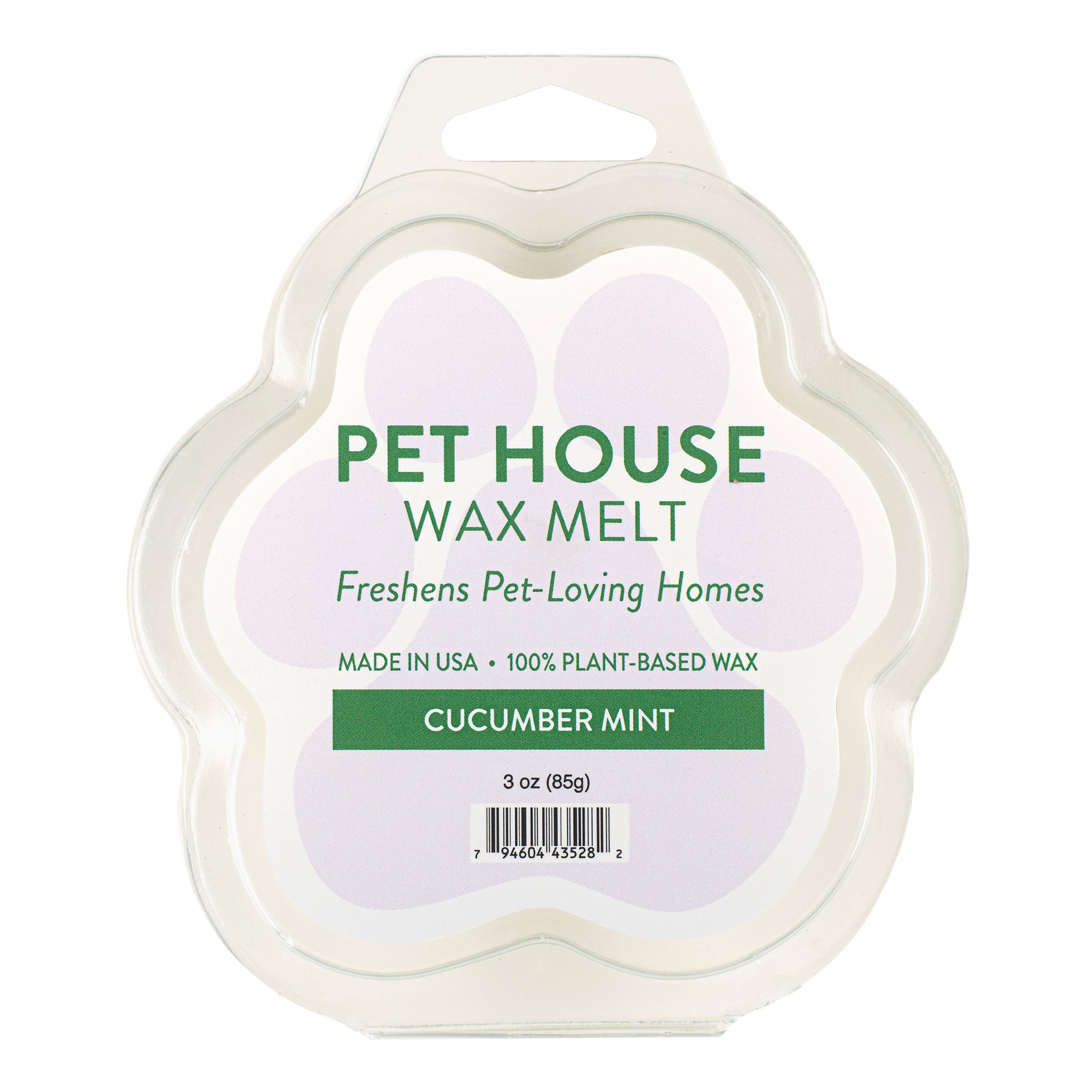 Cucumber Mint Pet House Wax Melt Odor Eliminating Wax Melt