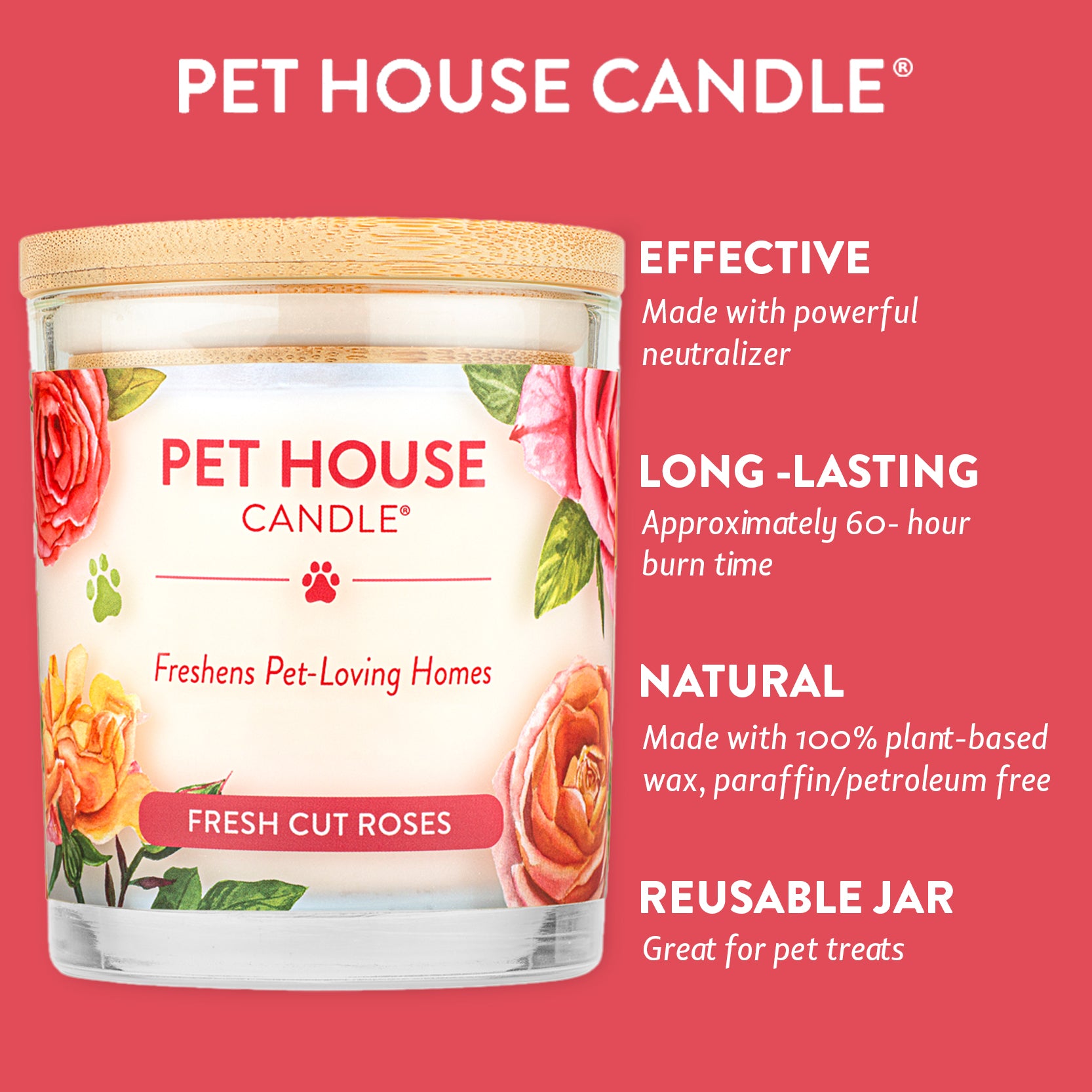 Fresh Cut Roses Candle infographics