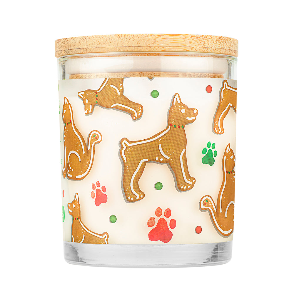 Gingerbread Cookies Candle back