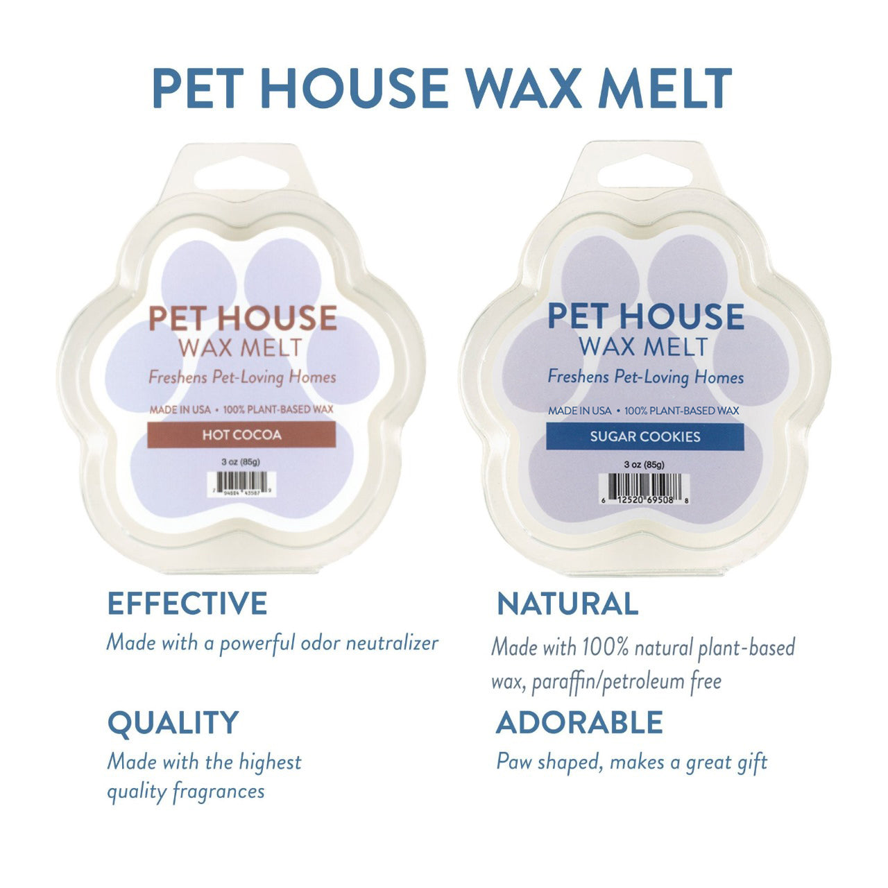 Hot Cocoa and Sugar Cookies - Pack of 2 Wax Melts infographics