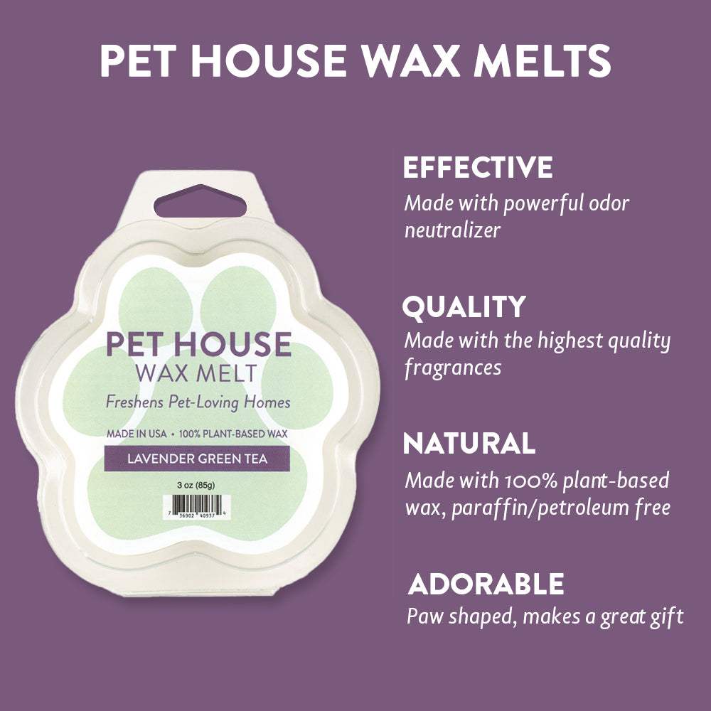 Lavender Green Tea Wax Melt Infographics