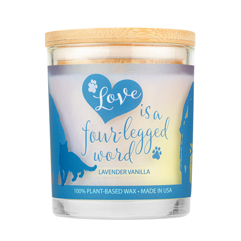 Lavender Vanilla Candle Front
