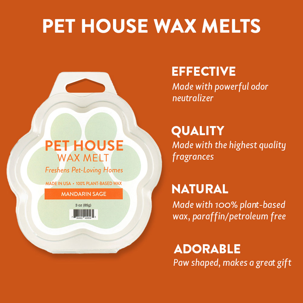 Mandarin Sage Wax Melt infographics