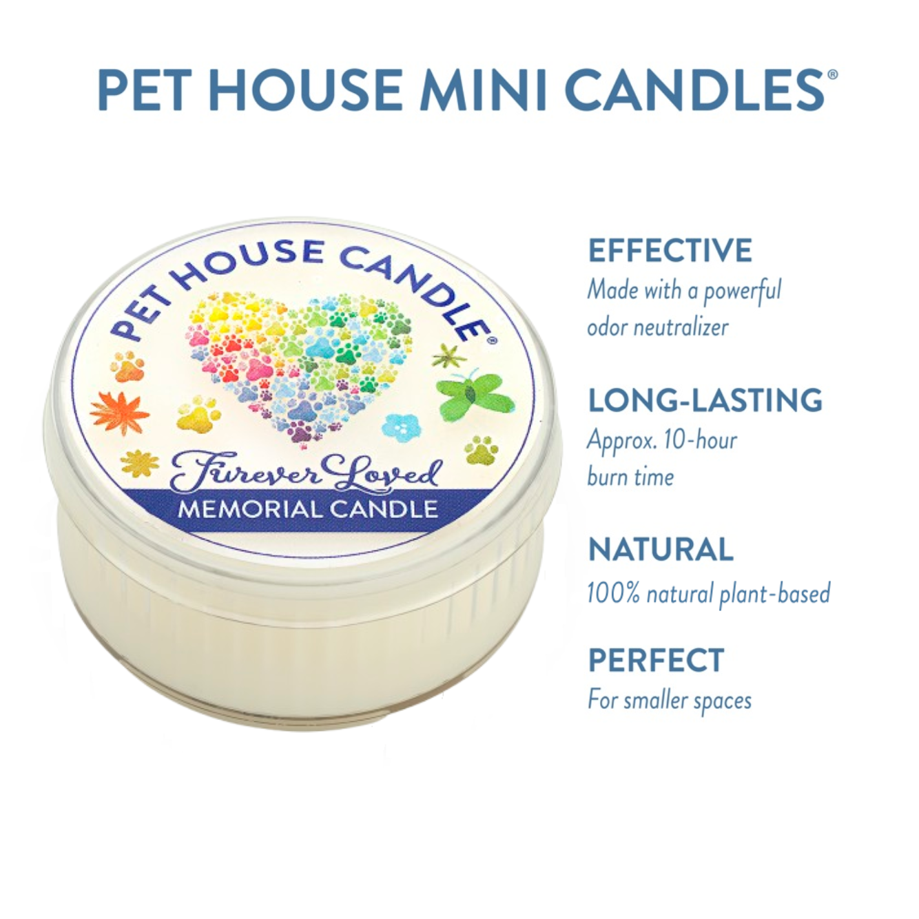 Furever Loved Memorial Mini Candle