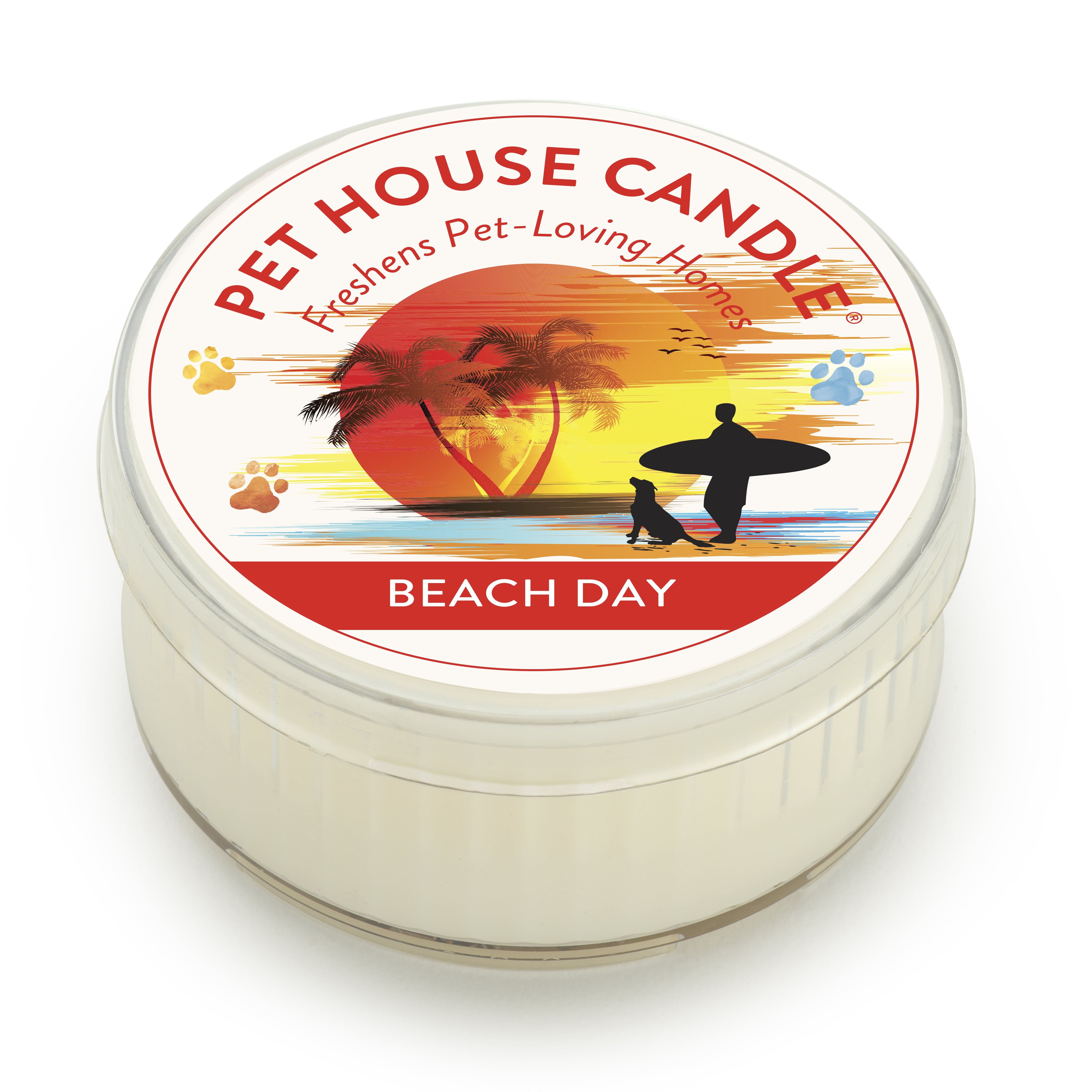 Beach Day Pet House Mini Candle
