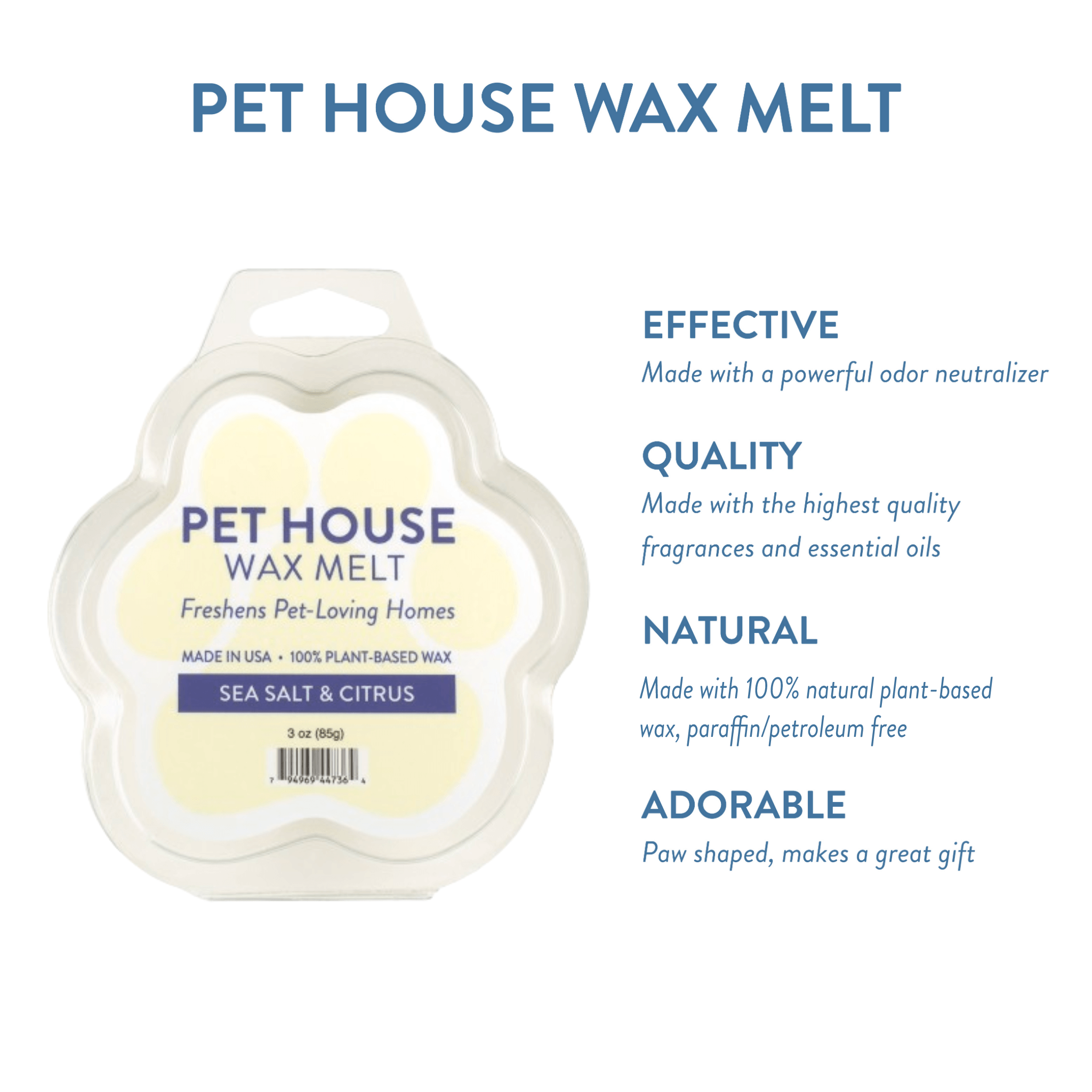 Sea Salt & Citrus Wax Melt infographics