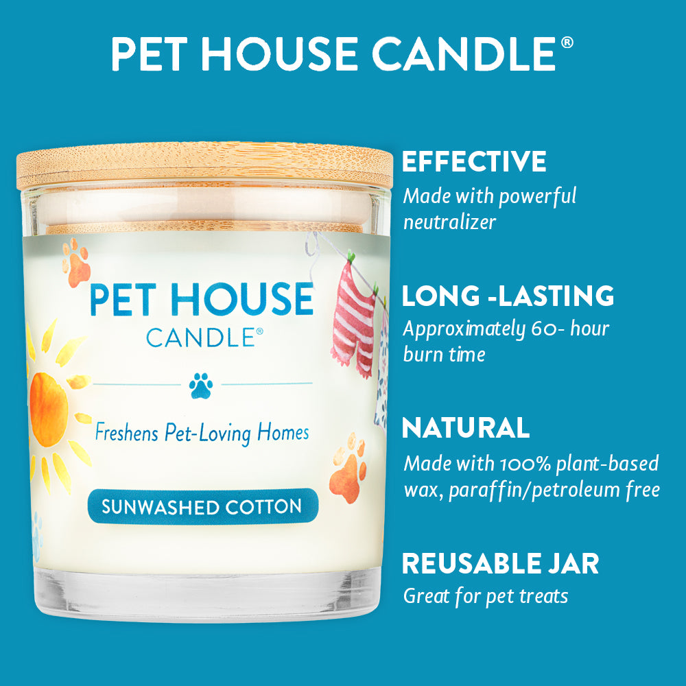 Sunwashed Cotton Candle infographics
