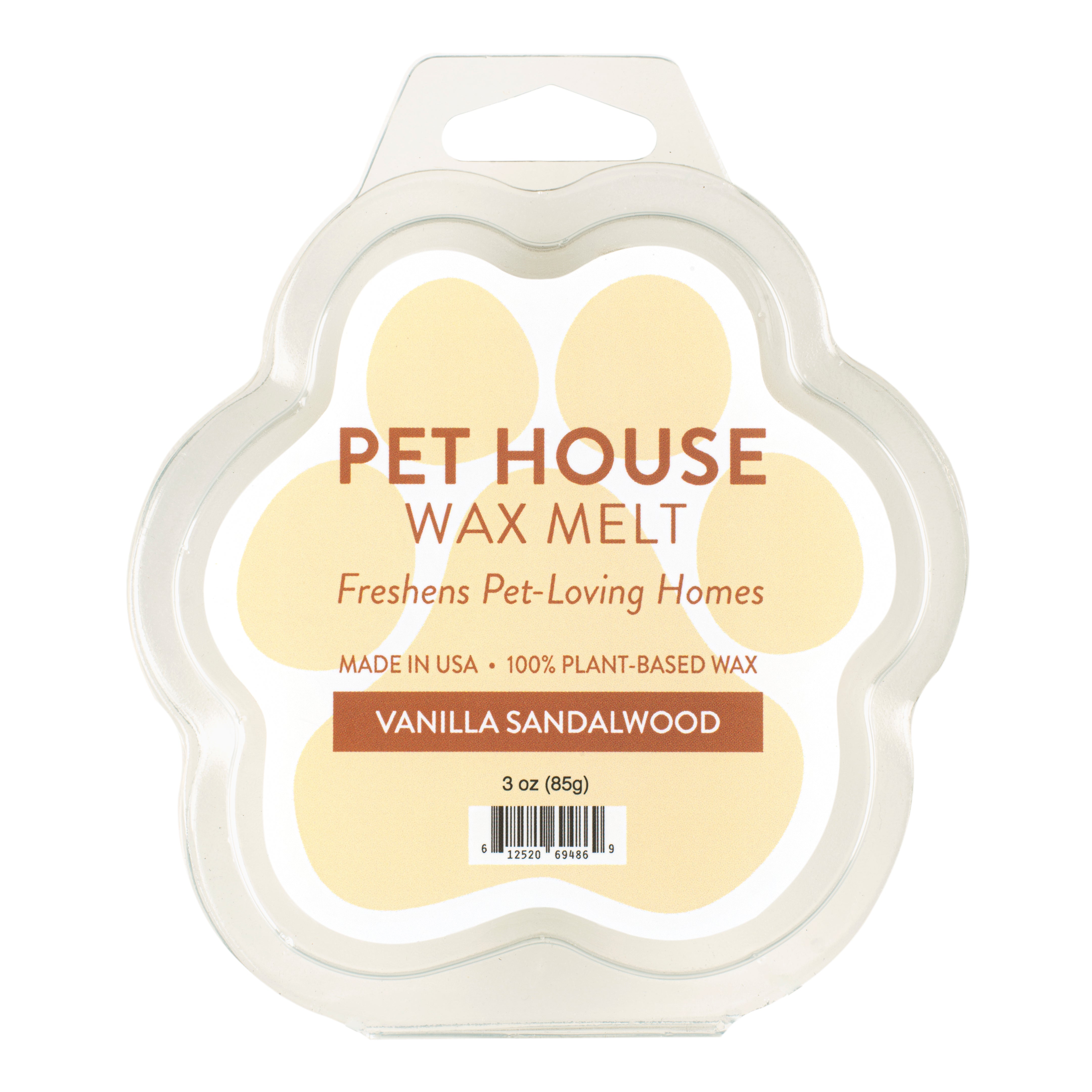 Vanilla Sandalwood Pet House Wax Melt: Odor Eliminating & 100% Plant-based  Wax – One Fur All