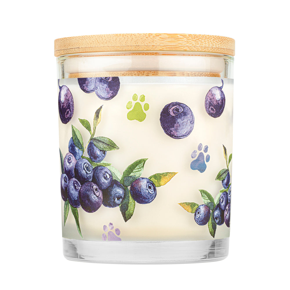 Wild Blueberries Candle Back