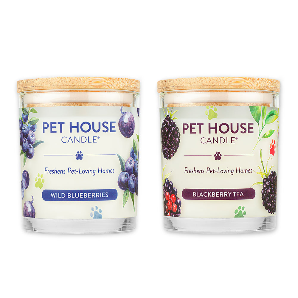2 pack candles - Wild Blueberries and Blackberry Tea