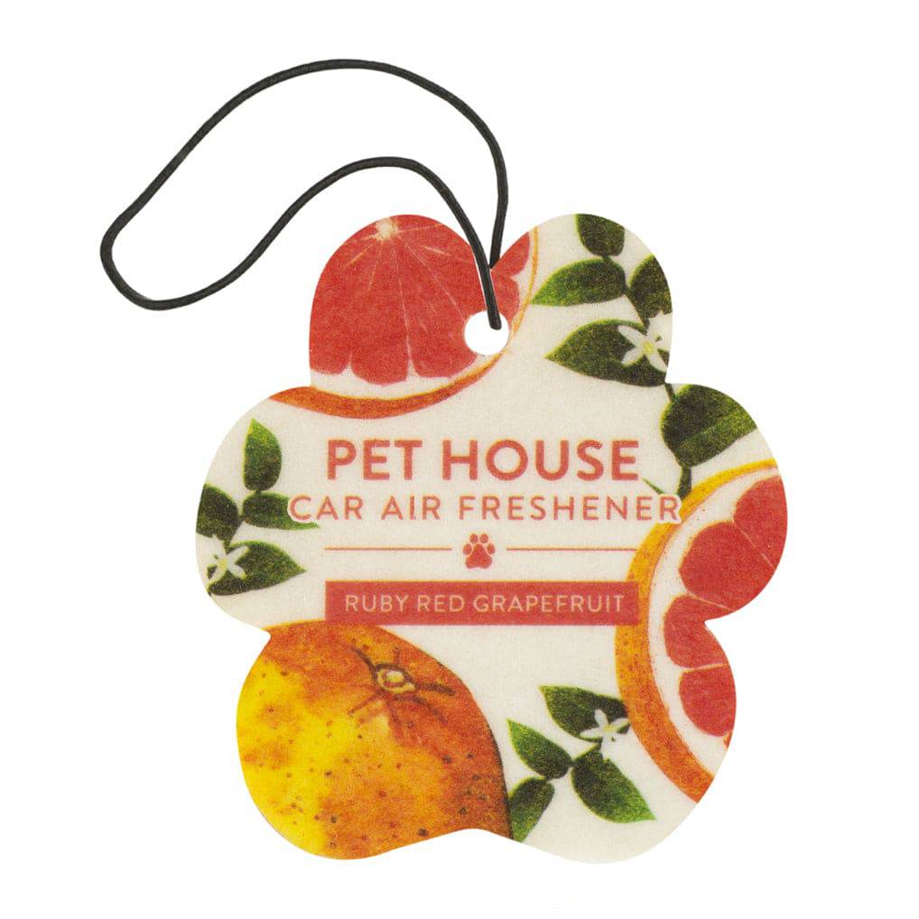 Ruby Red Grapefruit Car Air Freshener Back