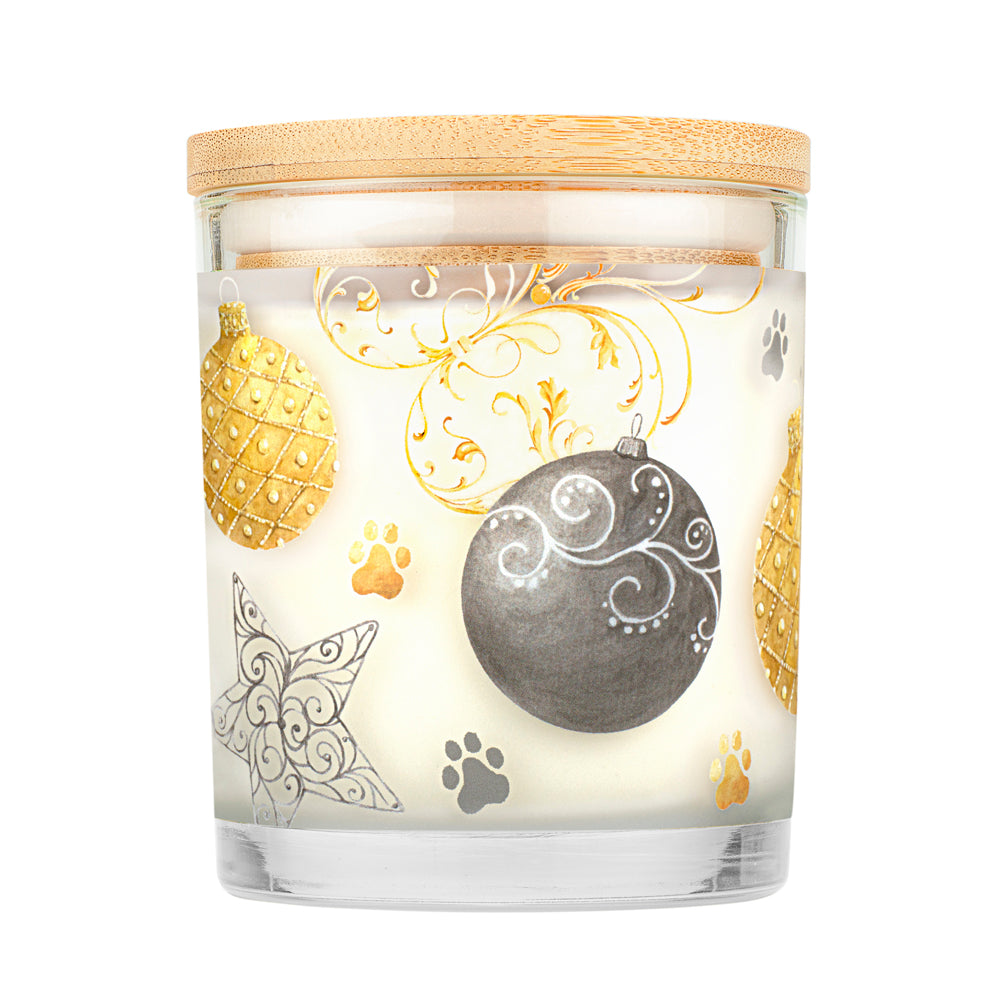 Silver & Gold Candle Back